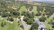 Imagenes aereas del campo de Golf en el escorial